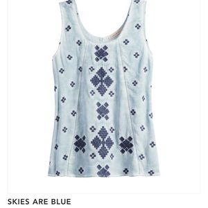 Skies are blue tank